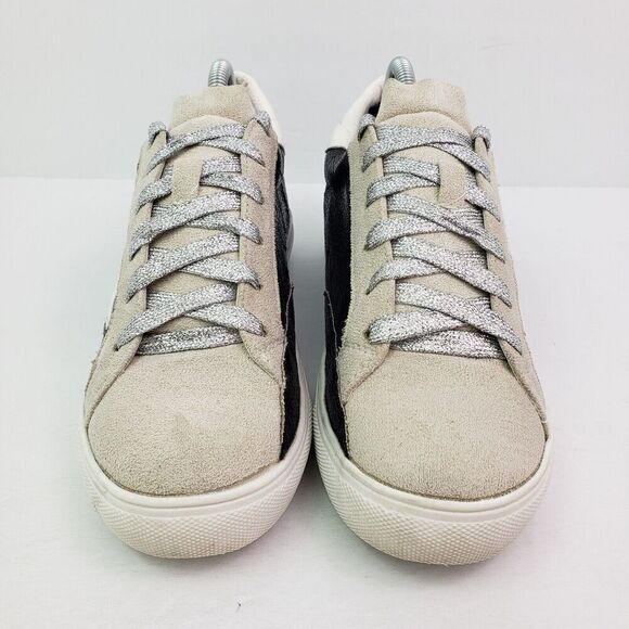 Nature Breeze Womens Size 6 Metallic Black Glitter Fashion Casual Sneaker Shoes - Picture 6 of 10